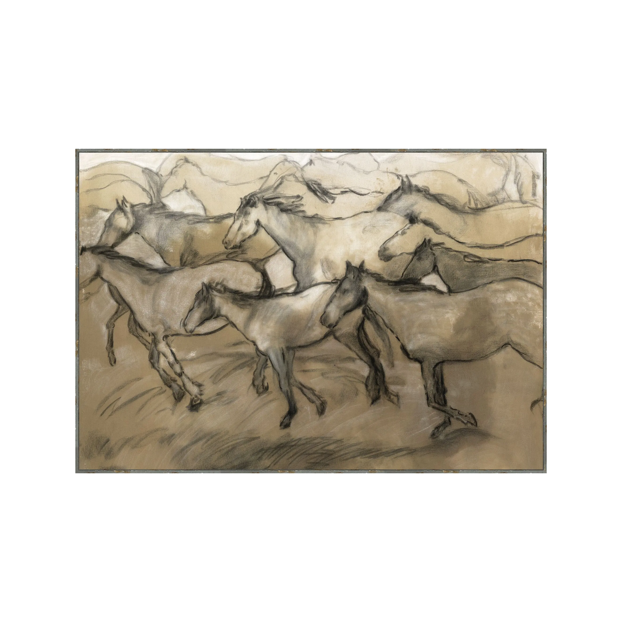 "Horse Trot" Framed Art Print ARTWORK - framed art Wendover Art Group