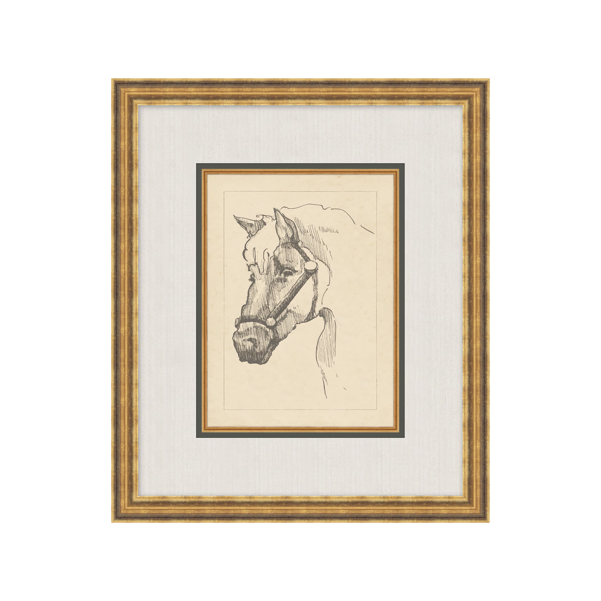 "Equine Sketch" Framed Art Print ARTWORK - framed art Wendover Art Group Equine Sketch II