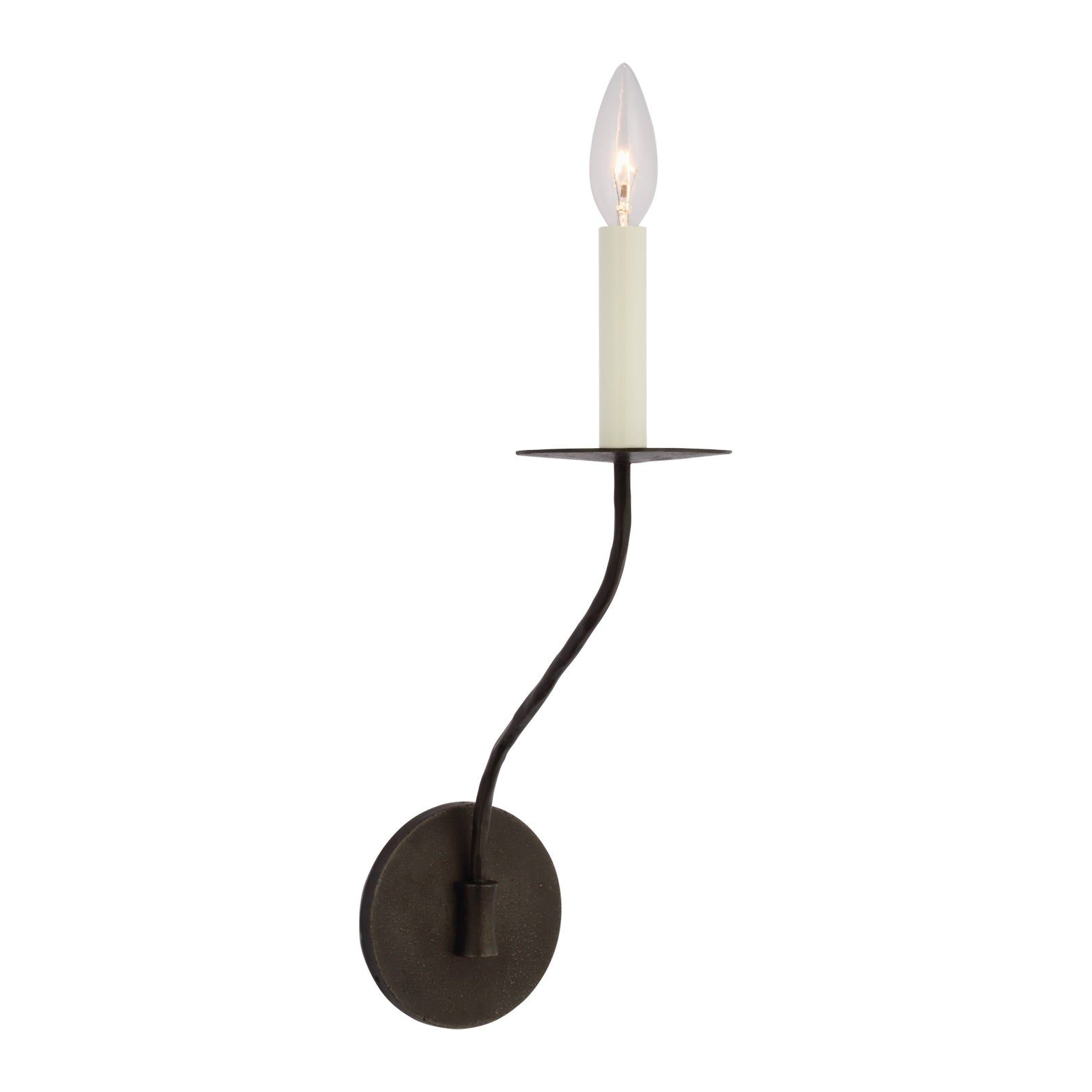 Belfair Medium Single Sconce LIGHTING - sconce Visual Comfort Aged Iron