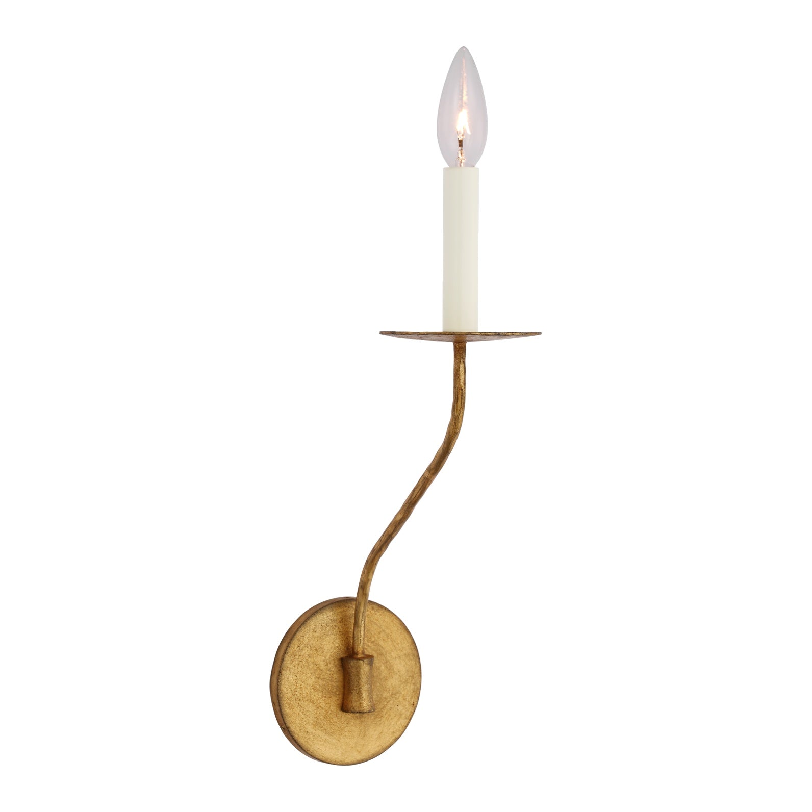 Belfair Medium Single Sconce LIGHTING - sconce Visual Comfort Gilded Iron