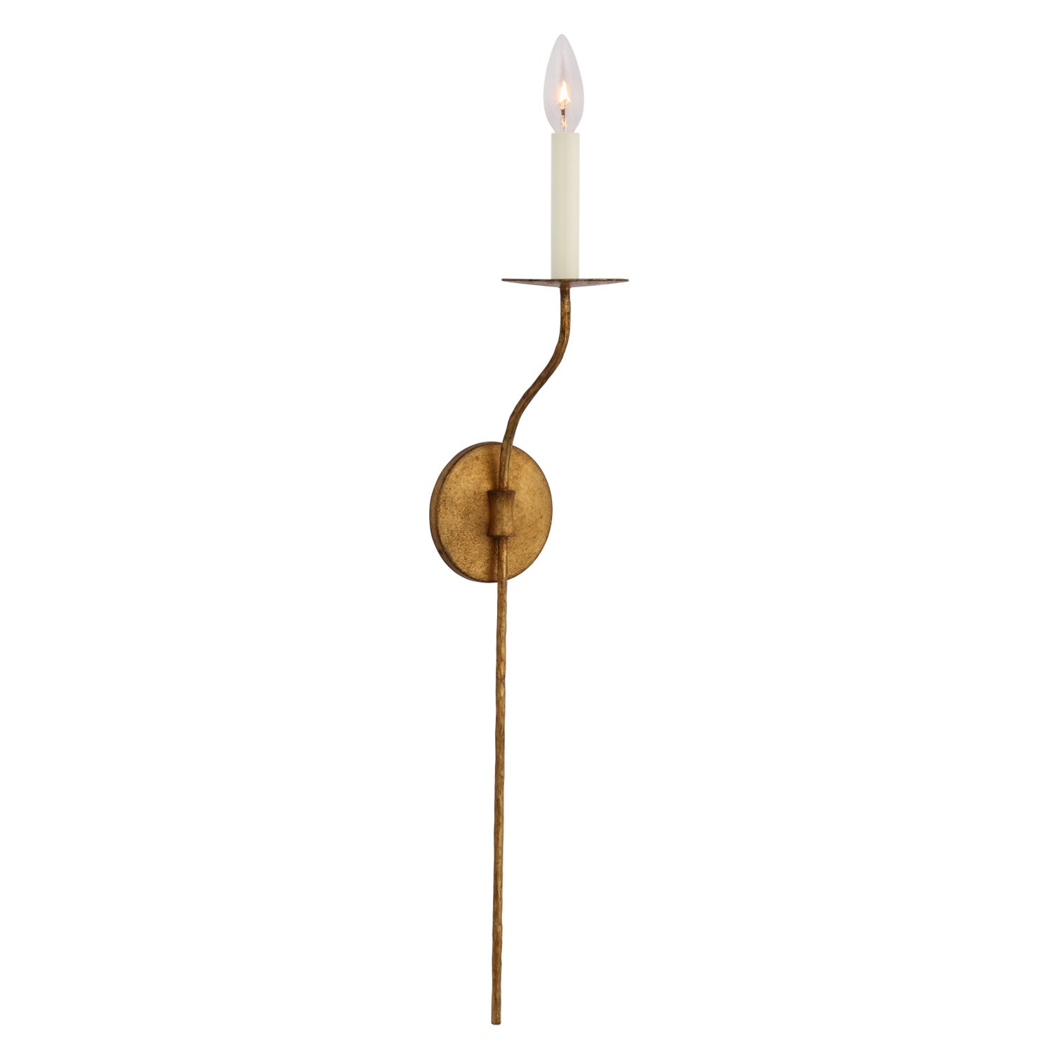 Belfair Large Tail Sconce LIGHTING - sconce Visual Comfort - Signature Gilded Iron