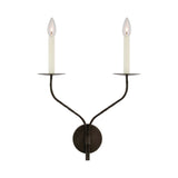 Belfair Large Double Sconce LIGHTING - sconce Visual Comfort Aged Iron
