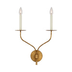 Belfair Large Double Sconce LIGHTING - sconce Visual Comfort Gilded Iron