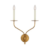 Belfair Large Double Sconce LIGHTING - sconce Visual Comfort Gilded Iron
