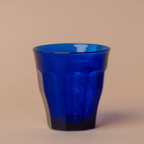 Short Saphire Blue Picardie Glass Tumbler glass tumbler Inter Continental Mercantile