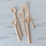 Pointed Beechwood Cooking Spoon - Rug & Weave