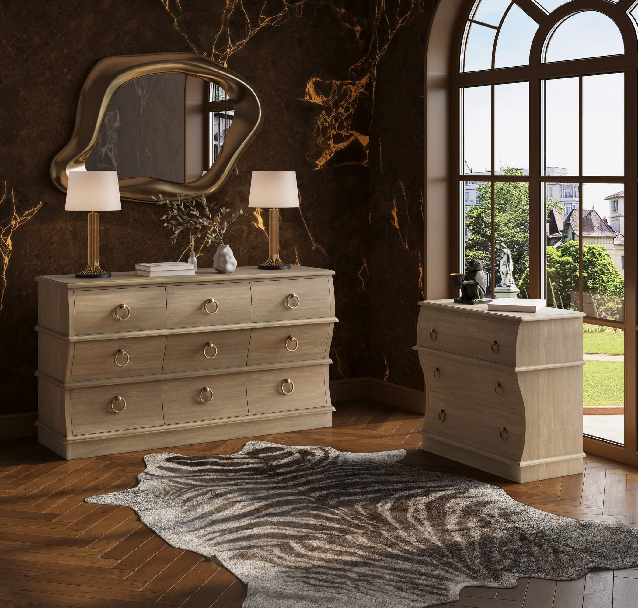 Serpentine Large Dresser FURNITURE - dressers & chests Bramble