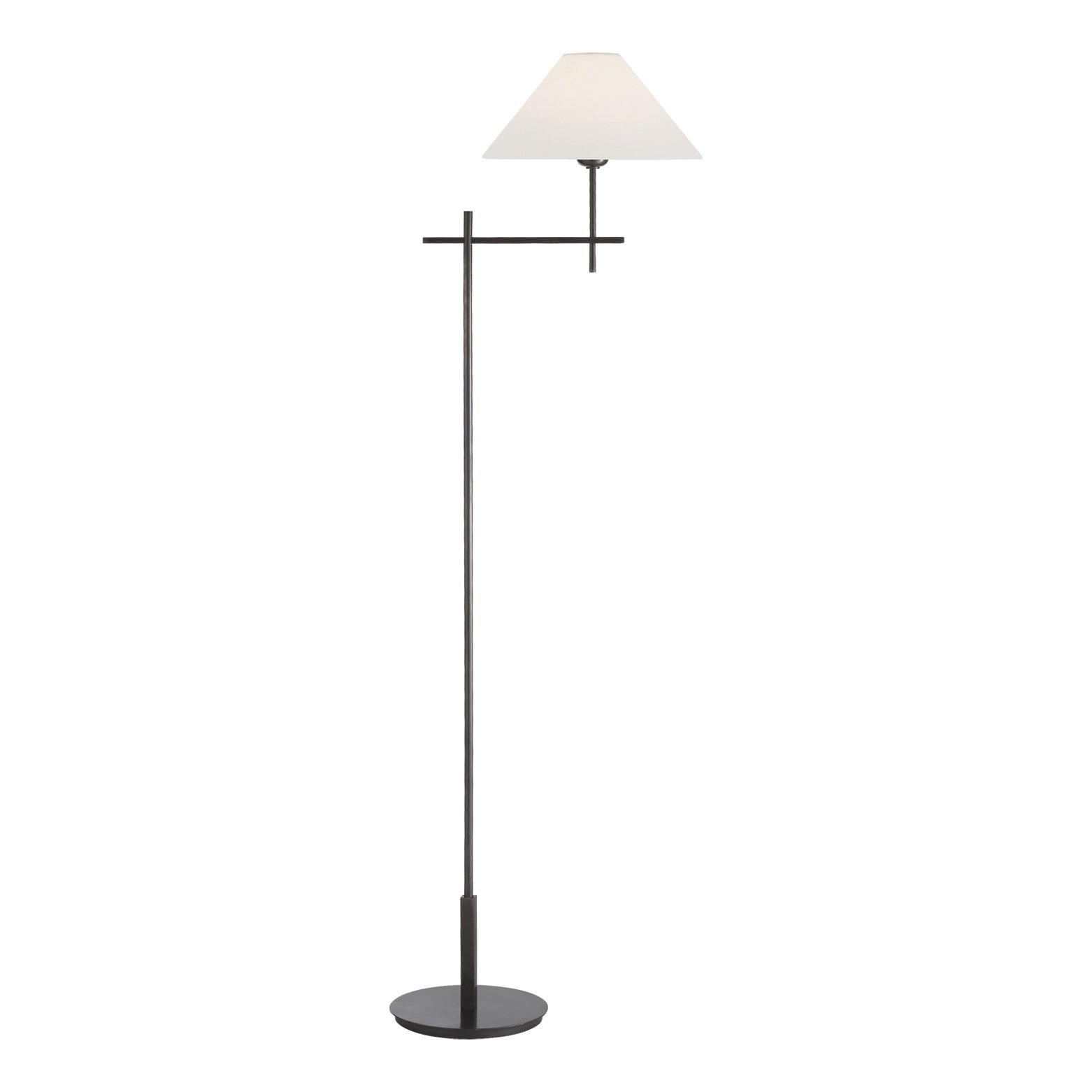 Hackney Cordless Bridge Arm Floor Lamp LIGHTING - floor lamp Visual Comfort Bronze