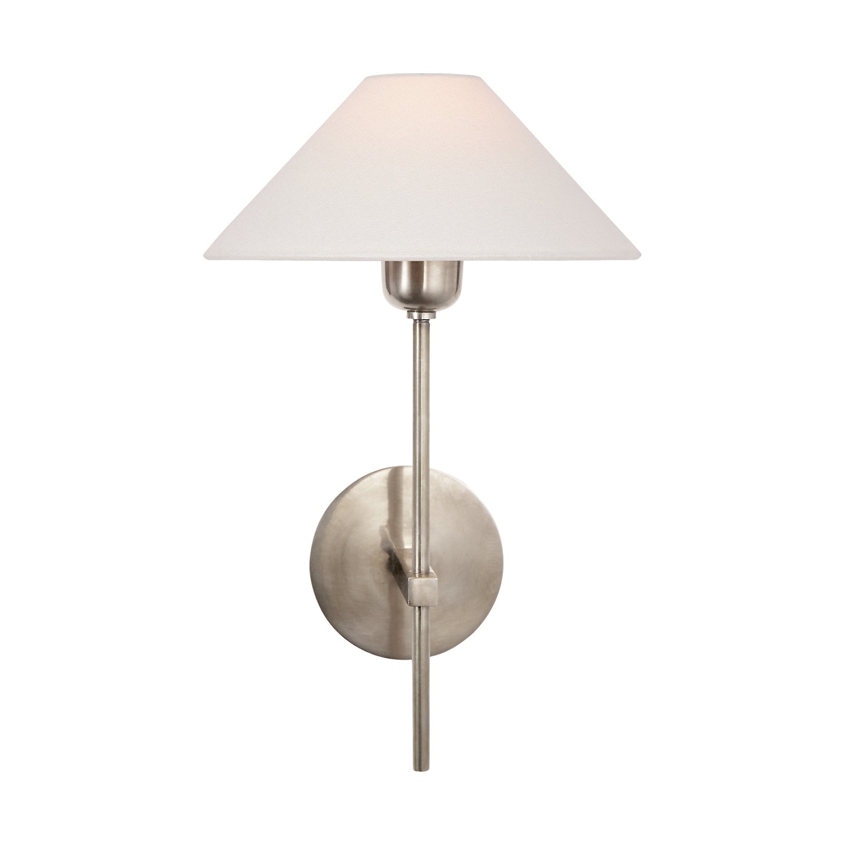 Hackney Single Sconce LIGHTING - sconce Visual Comfort Antique Nickel