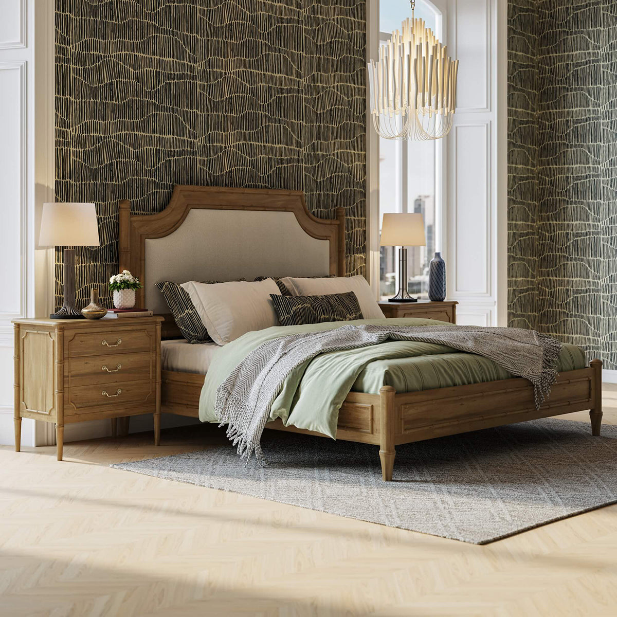 Chelsea Upholstered Bed FURNITURE - bed Bramble