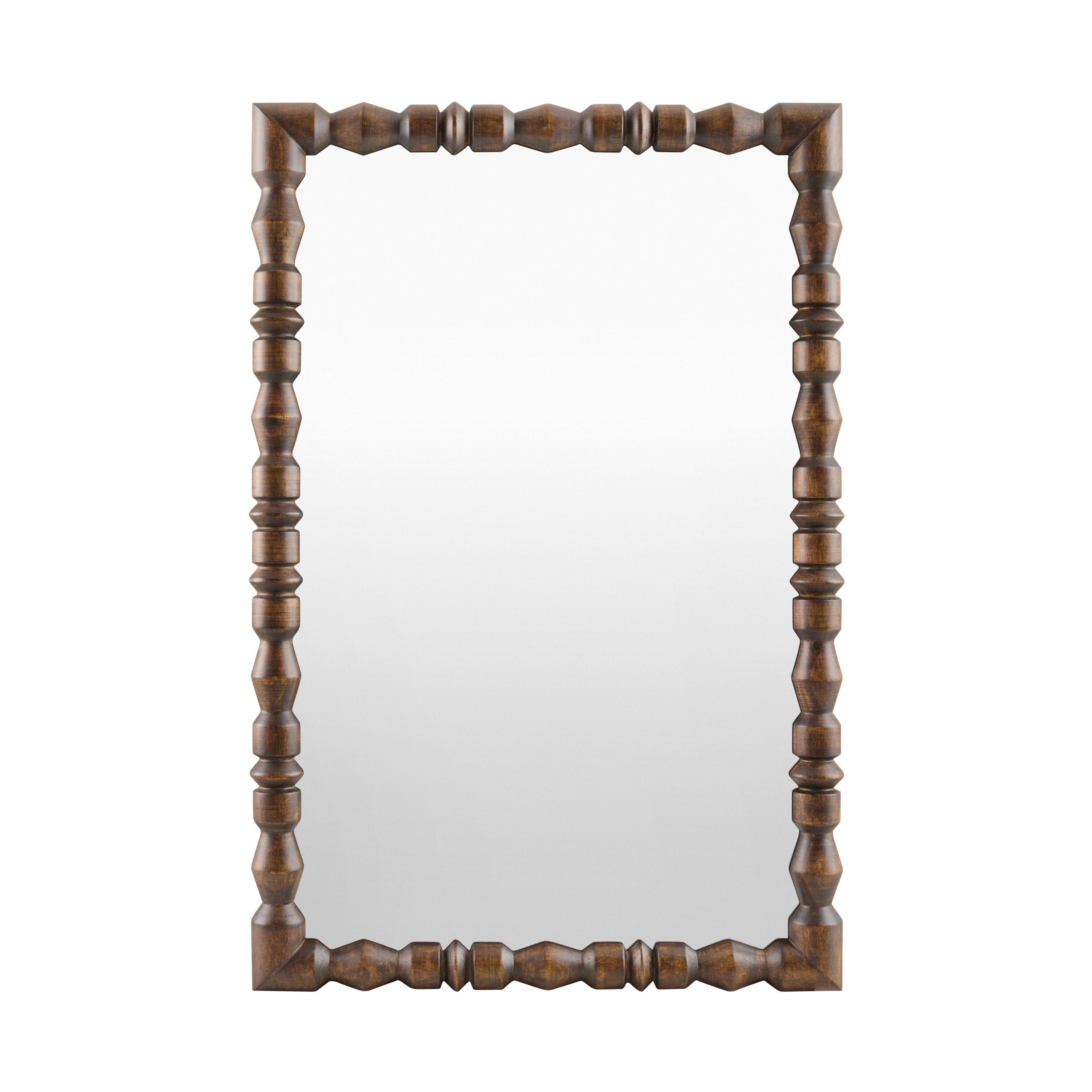 Edita Accent Mirror MIRROR - Accent Mirror Surya Dark Brown 24" x 36"