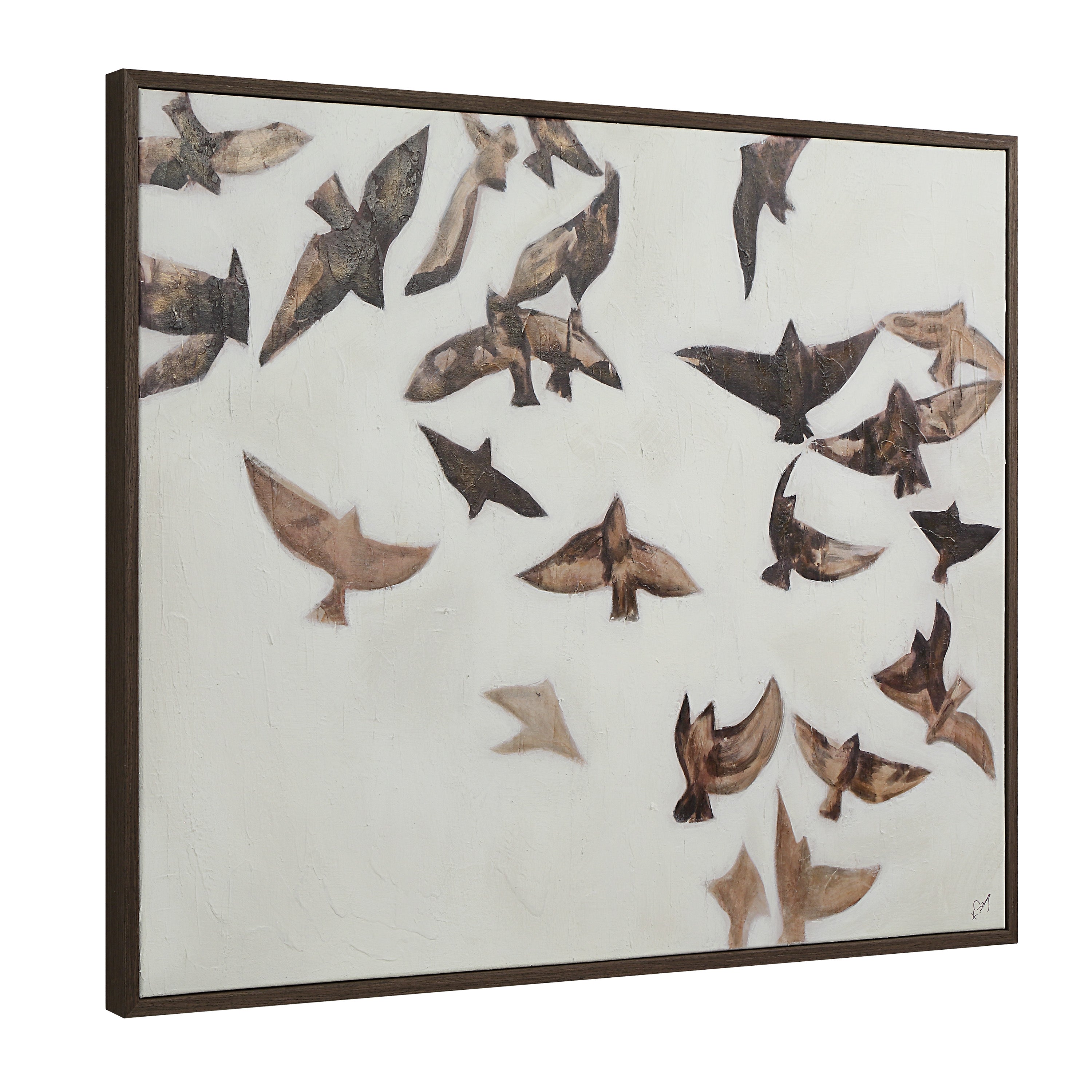 "Flight" Framed Canvas ARTWORK - framed print Renwil