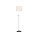 Bryant Wrapped Floor Lamp LIGHTING - floor lamp Visual Comfort - Signature Bronze and Saddle Leather