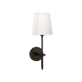 Bryant Sconce LIGHTING - sconce Visual Comfort - Signature Bronze White Glass