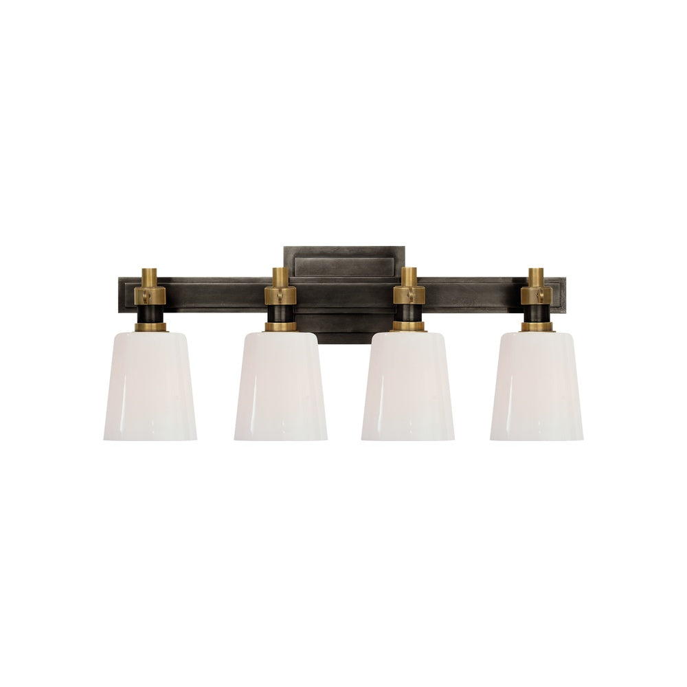 Bryant Four-Light Bath Sconce LIGHTING - sconce Visual Comfort - Signature Hand-Rubbed Antique Brass