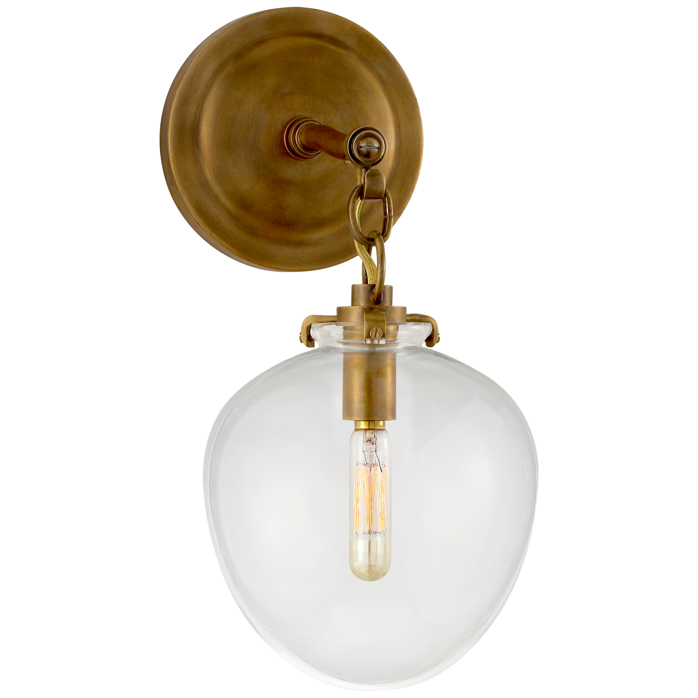 Katie Small Acorn Sconce LIGHTING - sconce Visual Comfort