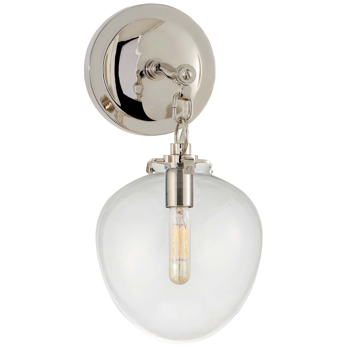 Katie Small Acorn Sconce LIGHTING - sconce Visual Comfort