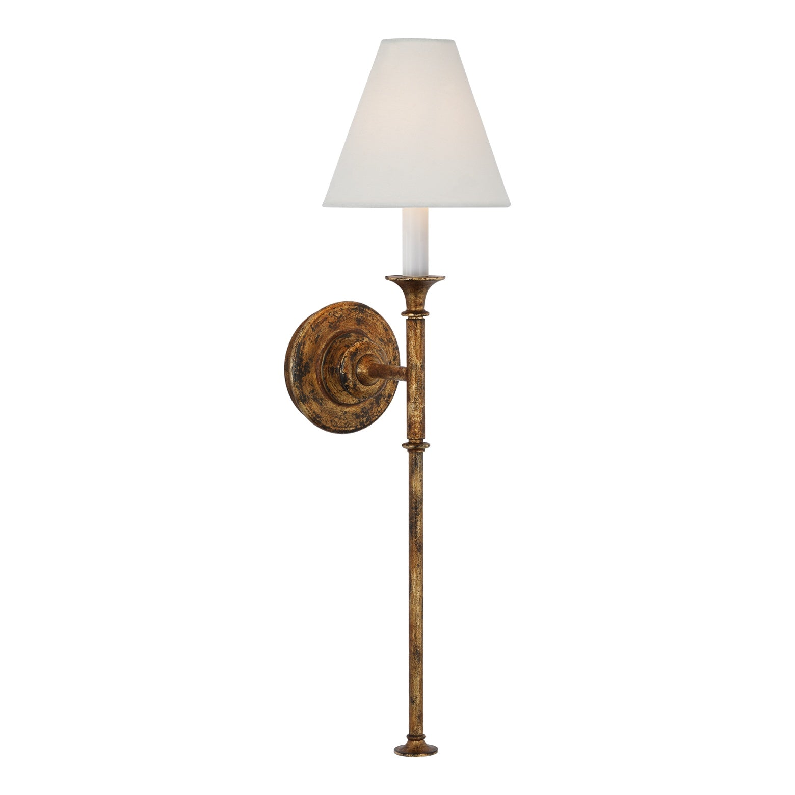 Piaf Large Tail Sconce LIGHTING - sconce Visual Comfort Antique Gild