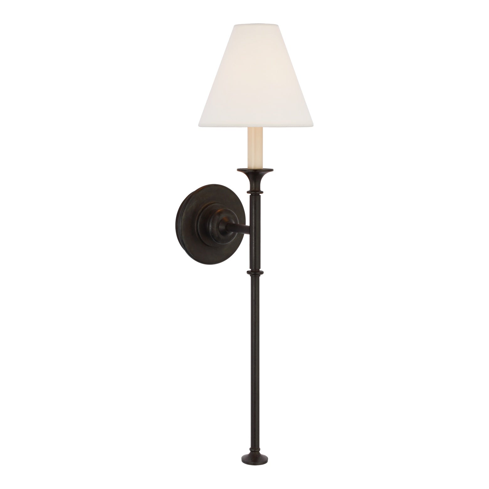 Piaf Large Tail Sconce LIGHTING - sconce Visual Comfort Aged Iron