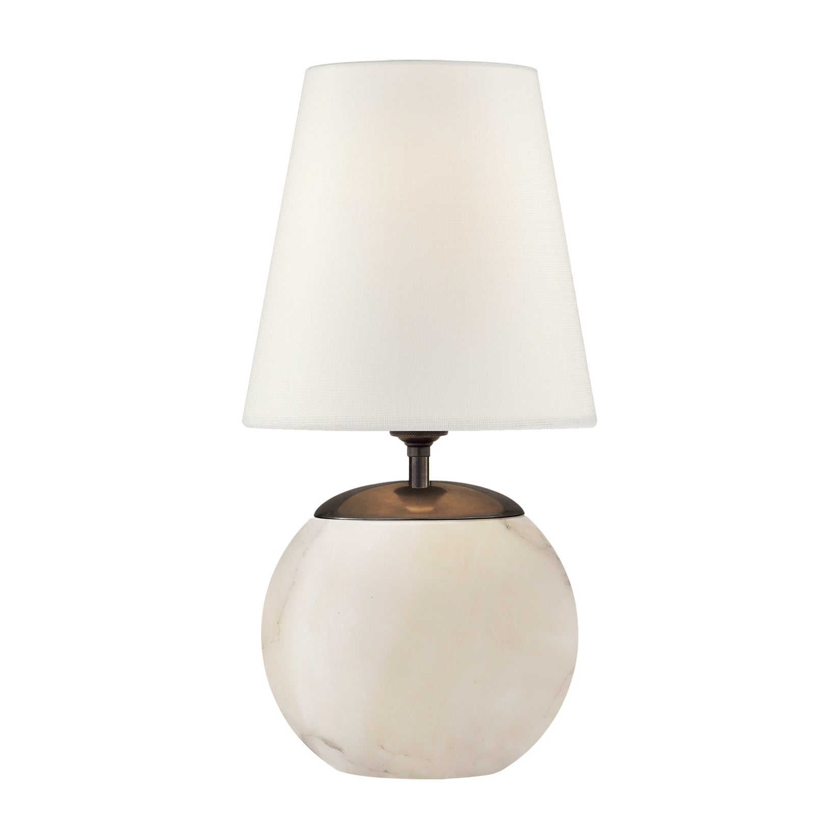 Terri Round Accent Lamp LIGHTING - table lamp Visual Comfort Alabaster