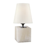 Terri Cube Accent Lamp LIGHTING - table lamp Visual Comfort Alabaster
