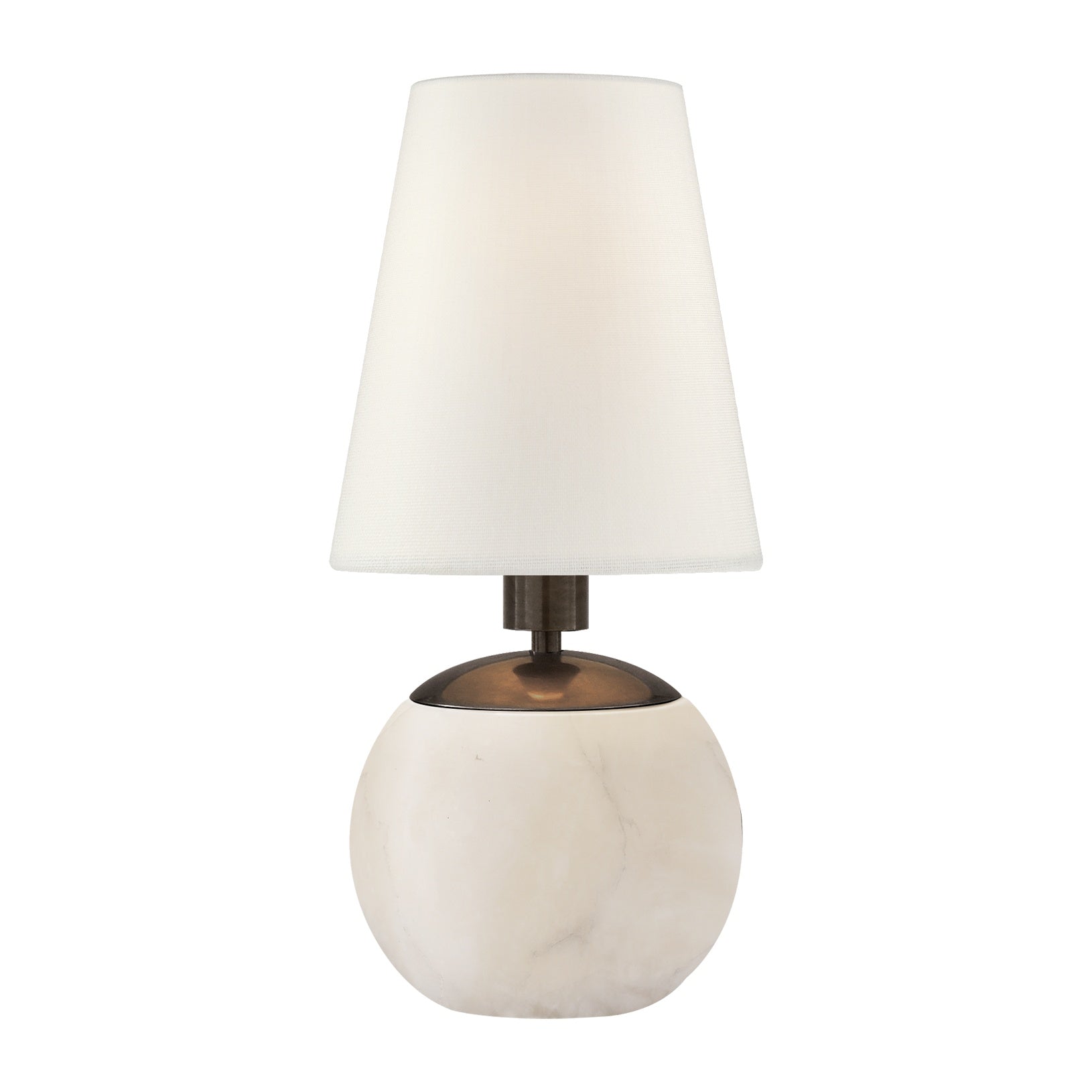 Tiny Terri Round Accent Lamp LIGHTING - table lamp Visual Comfort Alabaster