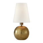 Tiny Terri Round Accent Lamp LIGHTING - table lamp Visual Comfort Hand-Rubbed Antique Brass