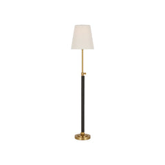 Hand-Rubbed Antique Brass and Chocolate Leather