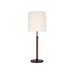 Bryant Large Wrapped Table Lamp LIGHTING - table lamp Visual Comfort - Signature Bronze and Saddle Leather