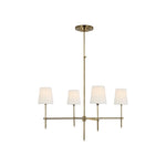 Bryant Large Chandelier LIGHTING - chandelier Visual Comfort - Signature Hand-Rubbed Antique Brass