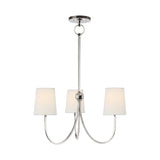 Reed Small Chandelier LIGHTING - chandelier Visual Comfort Polished Nickel