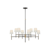Bryant Extra Large Two Tier Chandelier LIGHTING - chandelier Visual Comfort - Signature Bronze and Hand-Rubbed Antique Brass