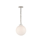 Katie Globe Pendant LIGHTING - pendant Visual Comfort - Signature Polished Nickel White Glass