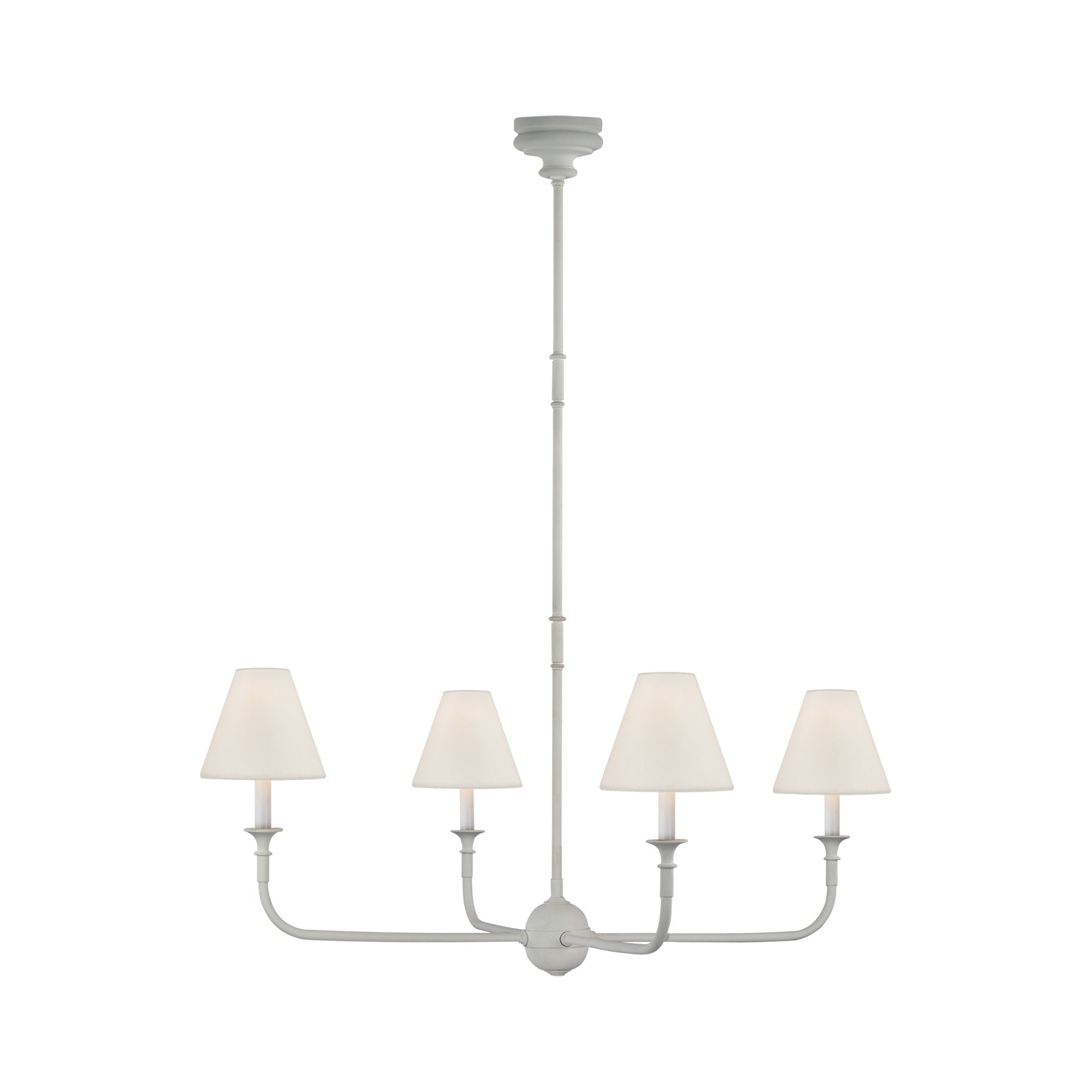Piaf Large Chandelier LIGHTING - chandelier Visual Comfort Plaster White