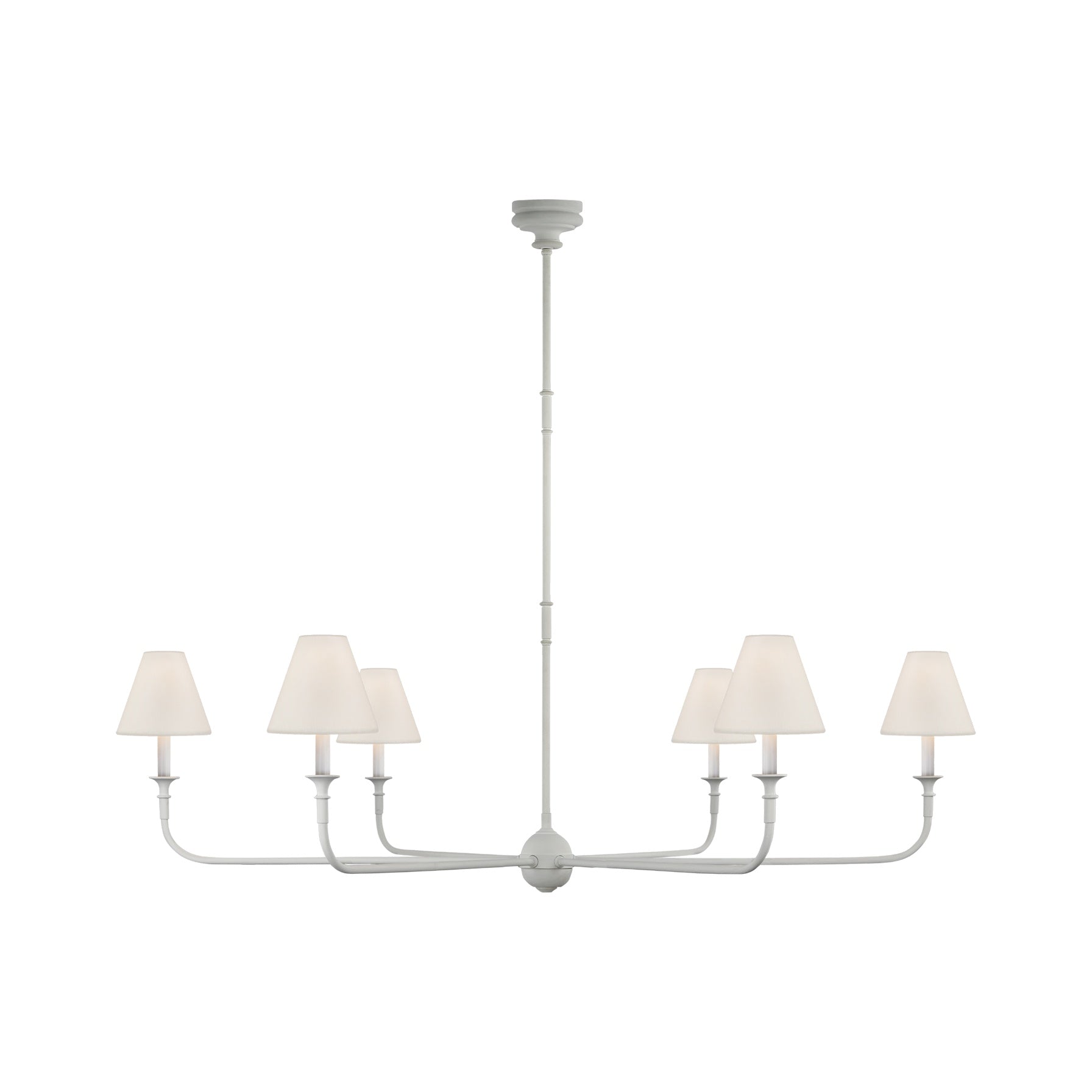 Piaf Grande Chandelier LIGHTING - chandelier Visual Comfort Plaster White