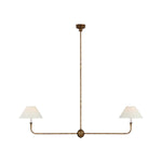 STORE FIXTURE - Piaf Large Two Light Linear Pendant - Antique Gild LIGHTING - store fixture Visual Comfort