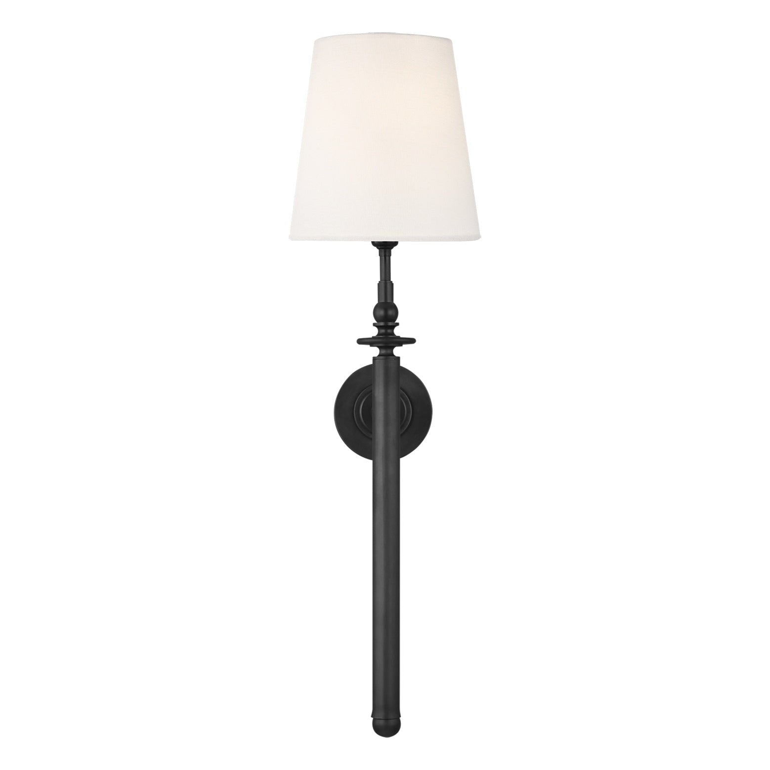 Capri Tail Sconce LIGHTING - sconce Visual Comfort Aged Iron