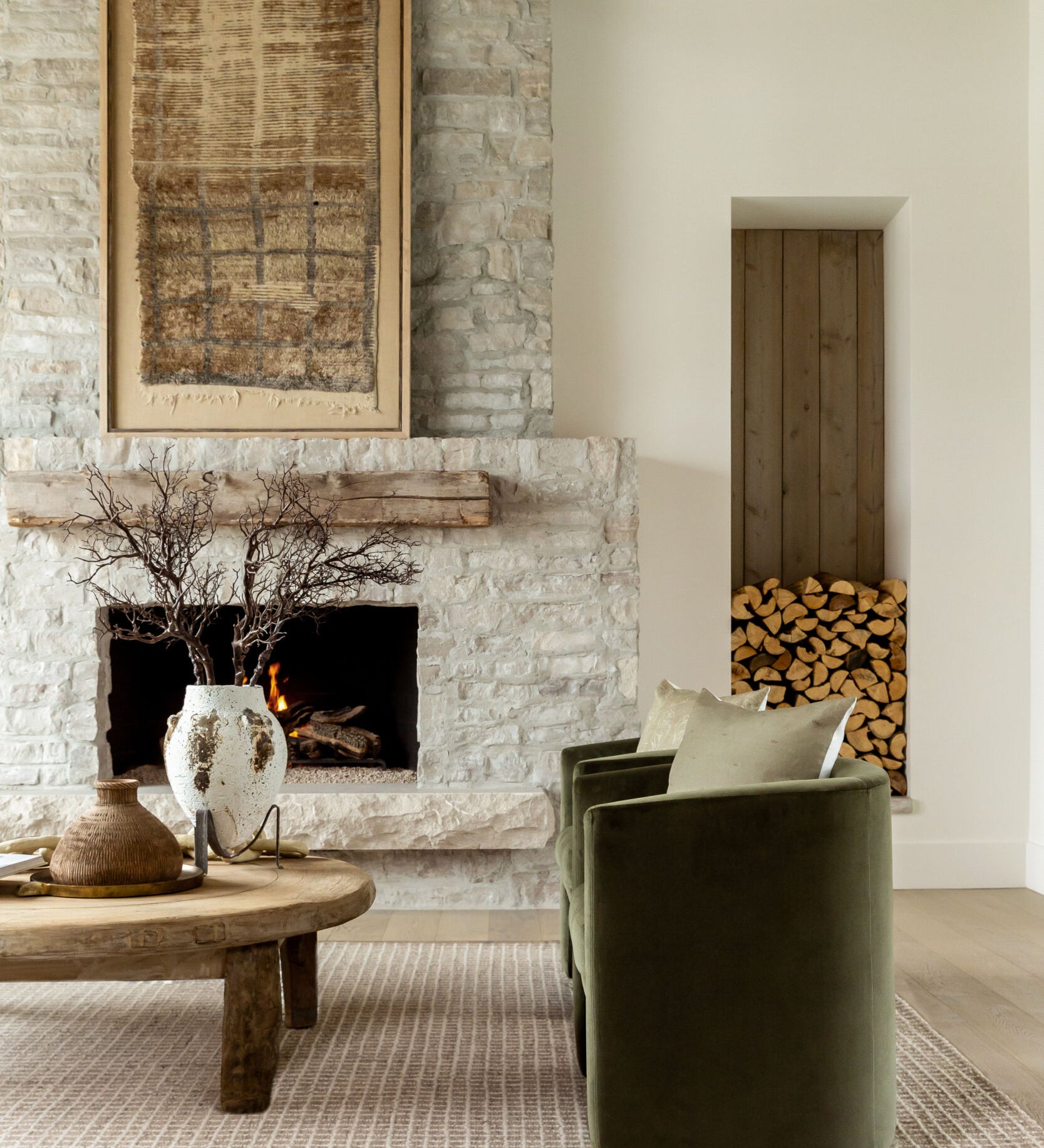 Andy Natural Gridwork Rug RUGS - wool Surya