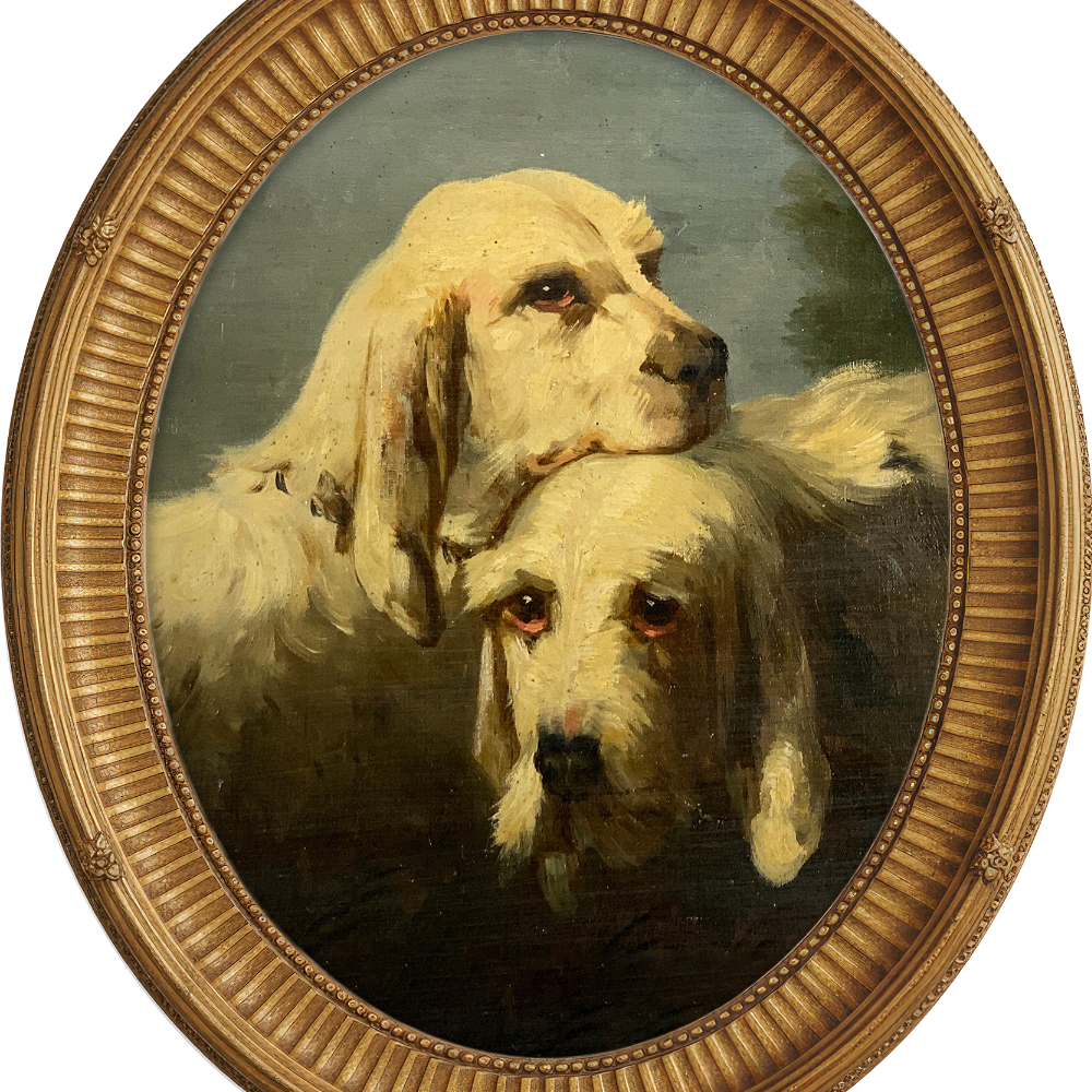 "Two Pups" Framed Art ARTWORK - framed art Wendover Art Group