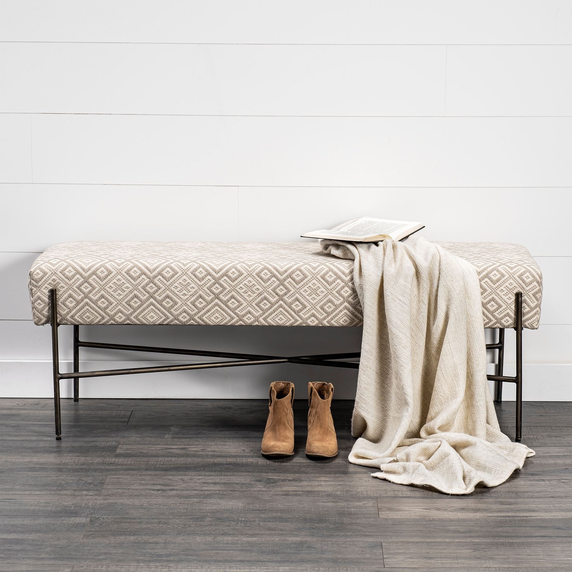Alvin Bench - Cream 15 - FURNITURE - bed bench Mercana