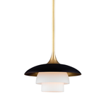 Barron Pendant LIGHTING - pendant Hudson Valley Lighting Aged Brass