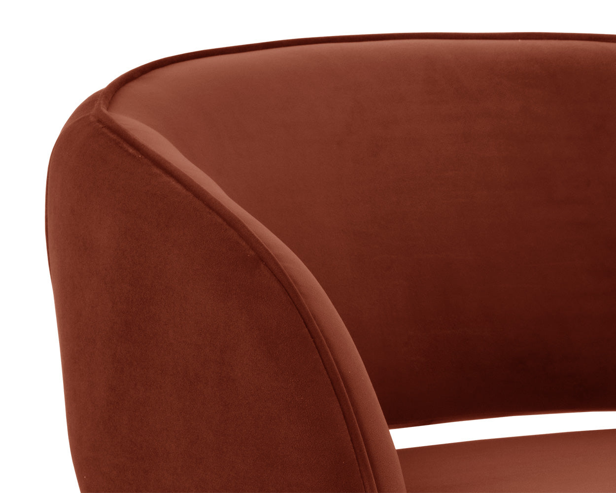Rosie Lounge Chair - Meg Rust - Rug & Weave