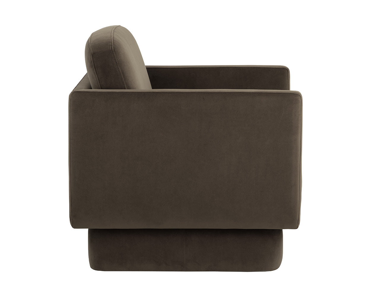 Evelyn Lounge Chair - Meg Dark Brown - Rug & Weave