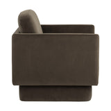 Evelyn Lounge Chair - Meg Dark Brown - Rug & Weave