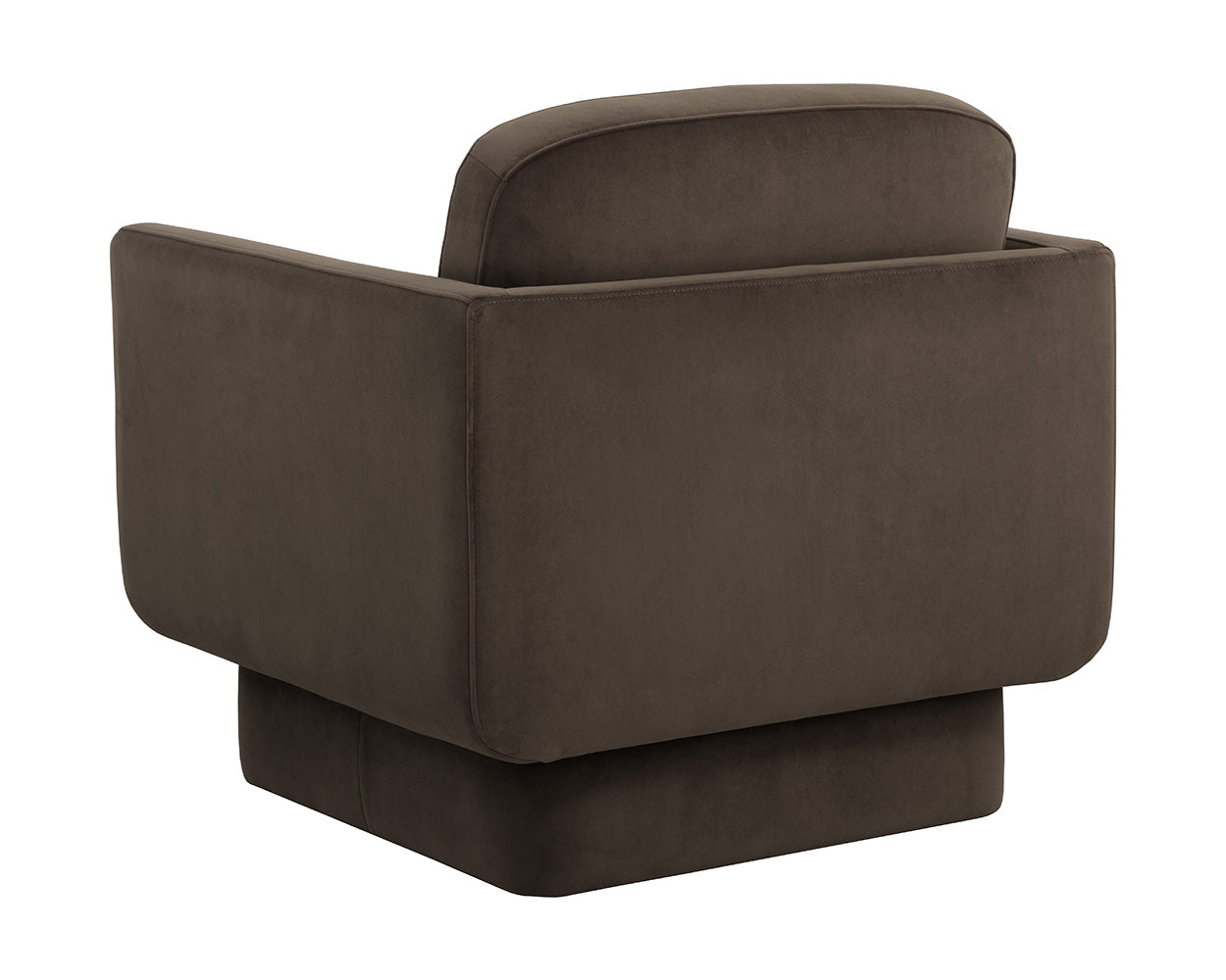 Evelyn Lounge Chair - Meg Dark Brown - Rug & Weave