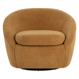 Utopia Swivel Lounge Chair - Gold - Rug & Weave