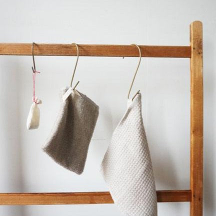Handmade Brass J Hook wall hook Fog Linen Work