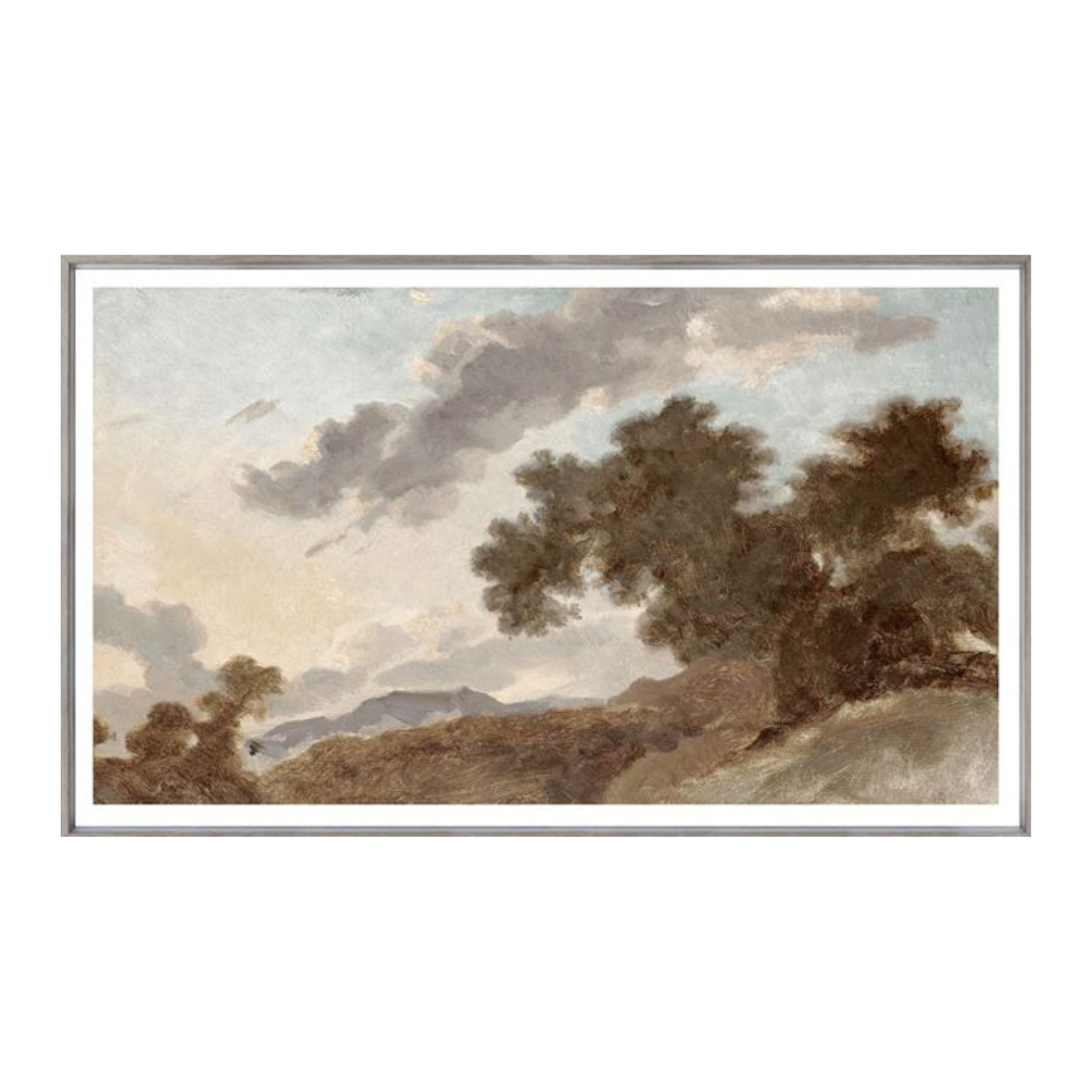"Hillside Trees" Framed Art Print