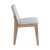 Set of two Diego Oak Dining Chair - Light Grey - Rug & Weave