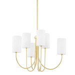 Harlem Chandelier LIGHTING - chandelier Hudson Valley Lighting 27.50"W x 21.75"H Aged Brass